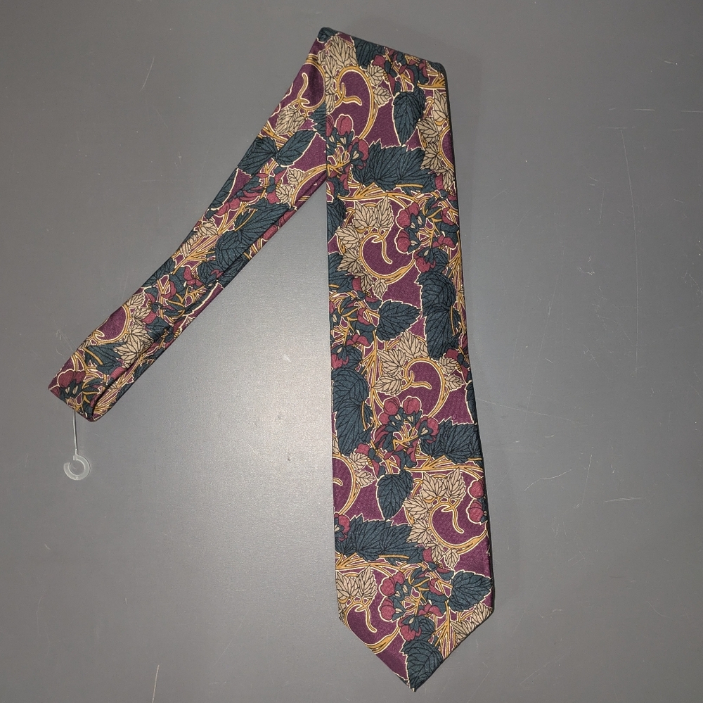 Eddie Bauer Mens Necktie Designer Floral Accessory